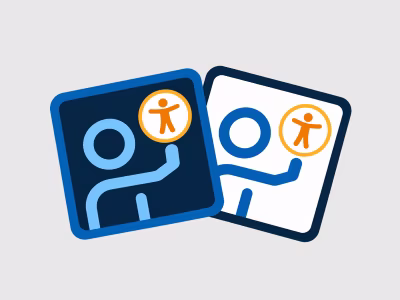 Accessible Formats and Digital Materials Quality Indicator icons
